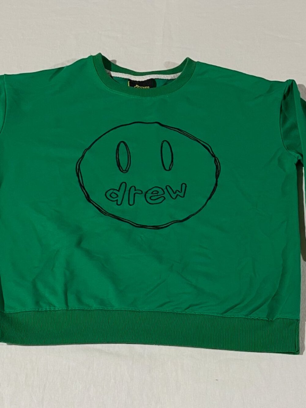 Authentic Drew House Sketch Mascot Crewneck Sweatshirt Green L Justin Bieber